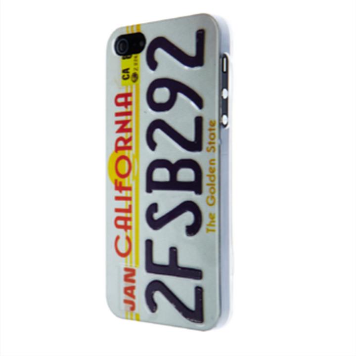 Actual product image Skillfwd Car Plate Hardcase for iPhone 5/5S/SE California White (Apple iPhone 5, Apple iPhone 5s)