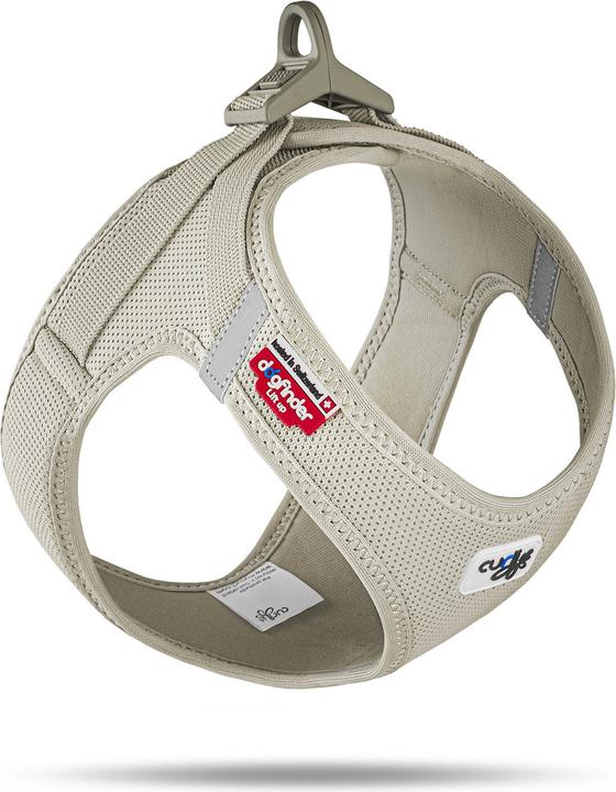 Productafbeelding Curli Harnas Vest Air-Mesh XL, Lichtbruin (XL, Hond, Algemeen)