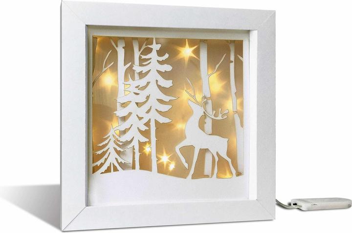 Immagine prodotto Ursus Scatola d'ombra Set Artigianato Foresta Invernale, 19 x 19 cm, 1 pezzo
