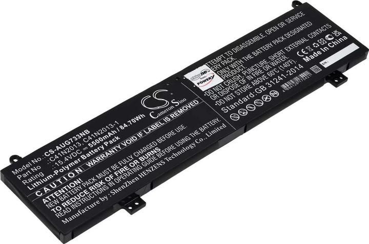 Actual product image AccuCell Battery Asus ROG Strix G15 G513, TUF Gaming F15 FX507ZM, type C41N2013 (5500 mAh)