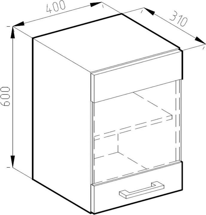 Produktbild Vicco Hängeschrank R-Line (40 x 31 x 60 cm)