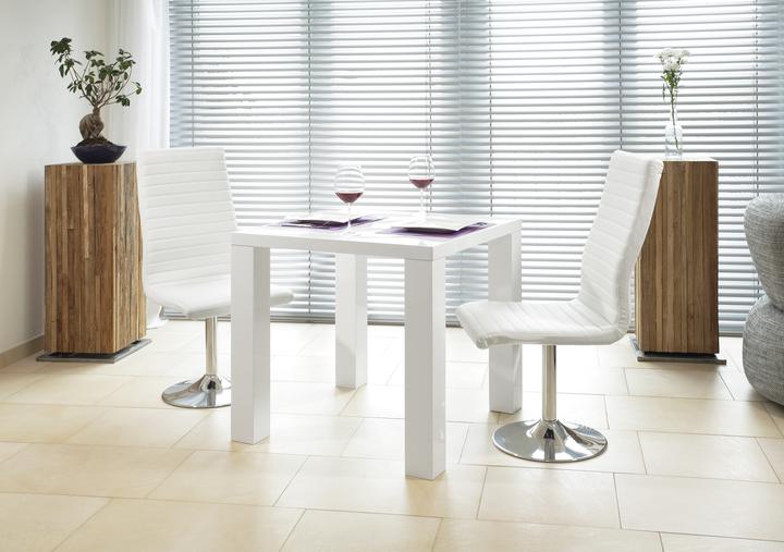 Produktbild SalesFever Esstisch hochglanz weiss (80 x 80 x 76 cm)
