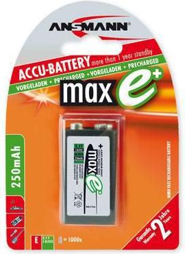 Actual product image Ansmann E-block (1 pcs., 9V Block, 270 mAh)