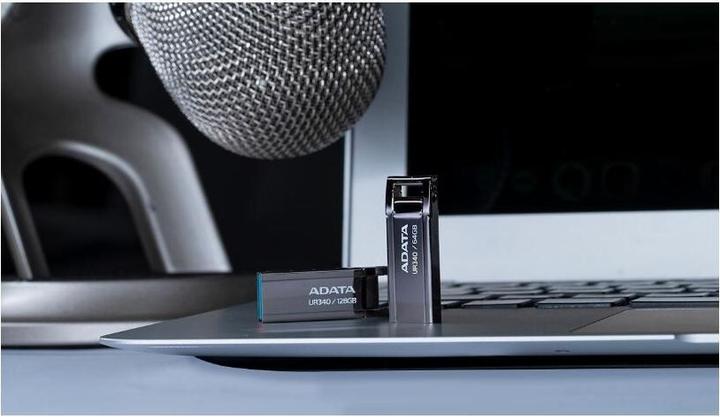 Image du produit Adata Lecteur flash USB UR340 USB Type-A 3.2 Gen 2 (3.1 Gen 2) Noir (128 Go, USB-A)