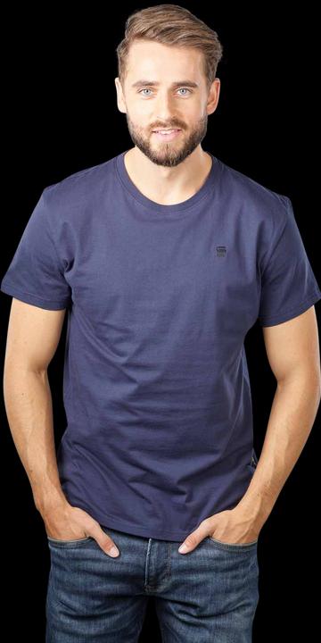 Produktbild G-Star Crew Neck Base T-Shirt Slim Fit Sartho Blue (XXL)