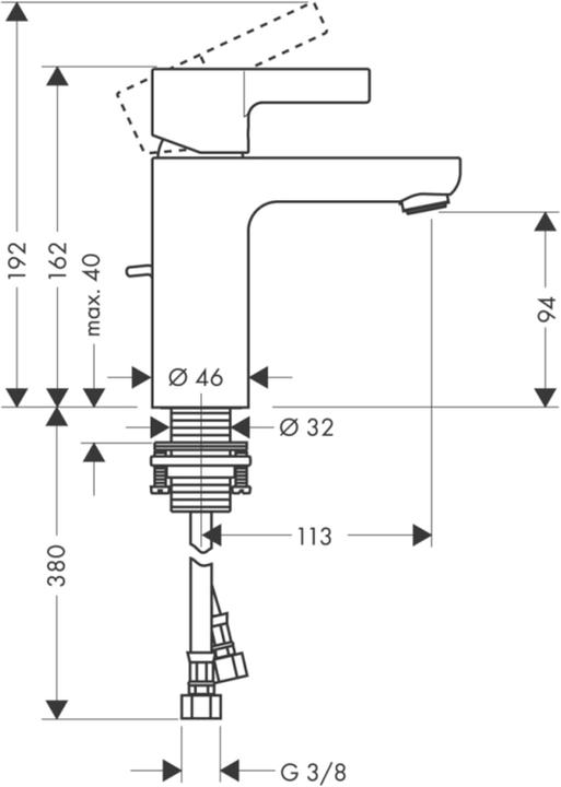 Produktbild hansgrohe Metris S Chrom