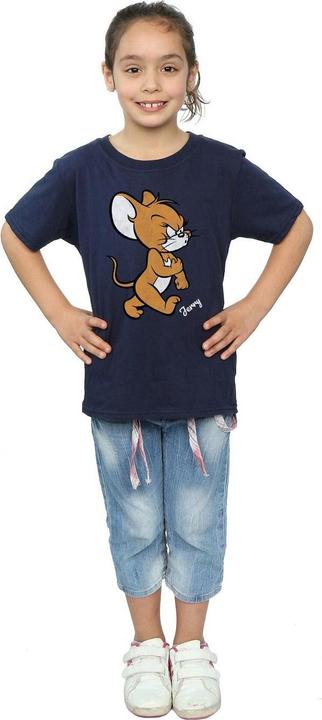 Actual product image Tom & Jerry Girls Mouse Cotton T-Shirt (140, 146)