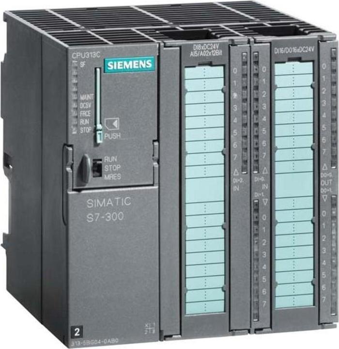 Actual product image Siemens CPU313C, 24DI/16DO/5AI/2AO, 128 KB