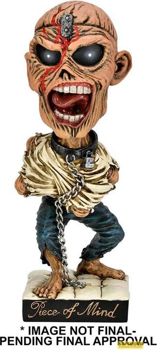 Actual product image Neca Iron Maiden Head Knocker Piece of Mind Eddie 20 cm