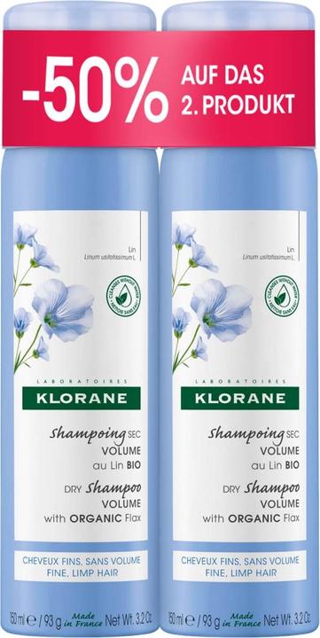 Produktbild Klorane Promo Duo Trockenshampoo Leinen (150 ml, Trockenshampoo)