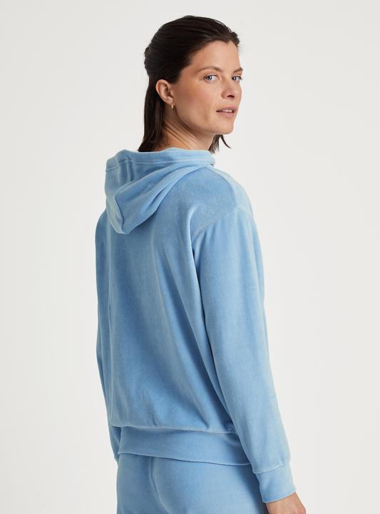 Immagine prodotto Calida Giacca in felpa loungewear "Lounge Velours" blu chiaro (38)