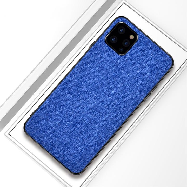 Produktbild Ueli Express iPhone 11 Pro Slim Stoff Gummi Hülle Blau (Apple iPhone 11 Pro)