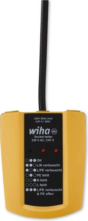 Actual product image Wiha Socket tester (CAT II 300V)