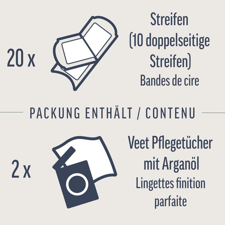 Produktbild Veet Expert Kaltwachsstreifen Beine & Körper (441.75 ml, 20 x, 62 g)