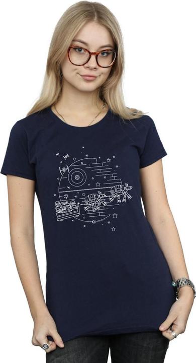 Immagine prodotto Star Wars Death Star Sleigh Maglietta Donna (L)
