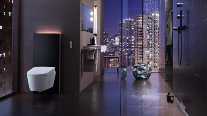 Immagine prodotto Geberit Modulo sanitario Monolith PLUS per WC a colonna, 101 cm, attacco acqua laterale, con tubo di