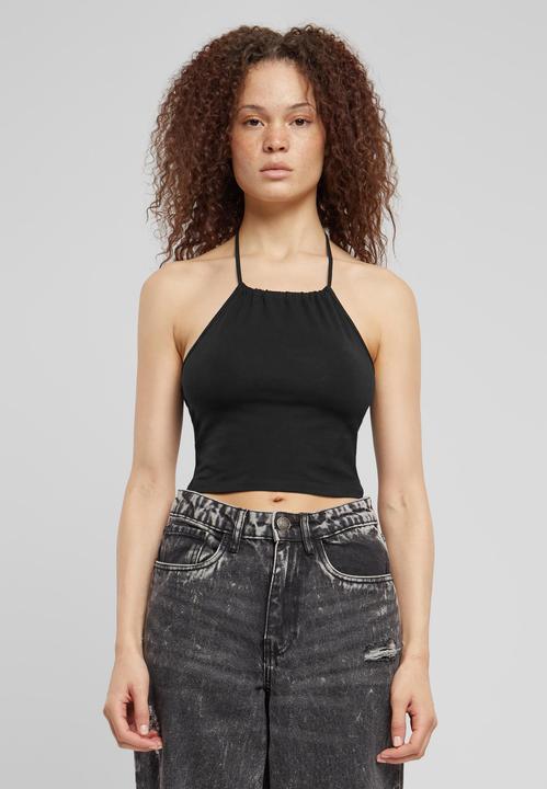 Produktbild Urban Classics Ladies Cropped Neckholder Top 2-Pack (XS)