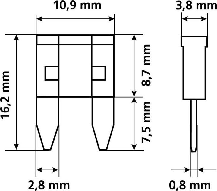 Immagine prodotto Lampa Set di 10 fusibili micro-blade assortiti da 12/32V