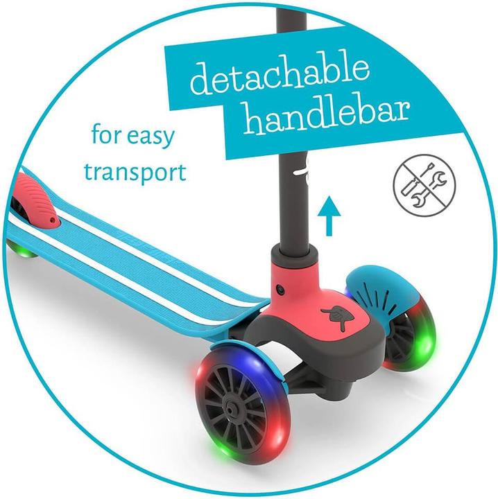 Actual product image Chillafish Scotti GLOW 3-wheel scooter with brake and LED lights