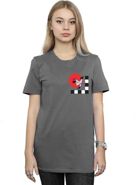 Actual product image Disney Womens/Ladies Minnie Mouse Karate Kick Cotton Boyfriend T-Shirt (L)