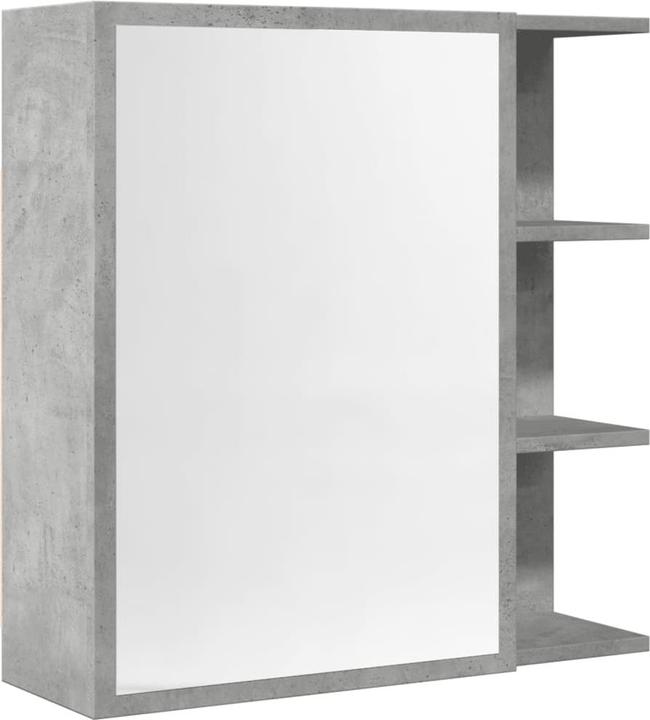 Produktbild VidaXL Badezimmer Spiegelschrank Badschrank Badspiegel Wandschrank Betongrau (62.5 x 20.5 x 64 cm)