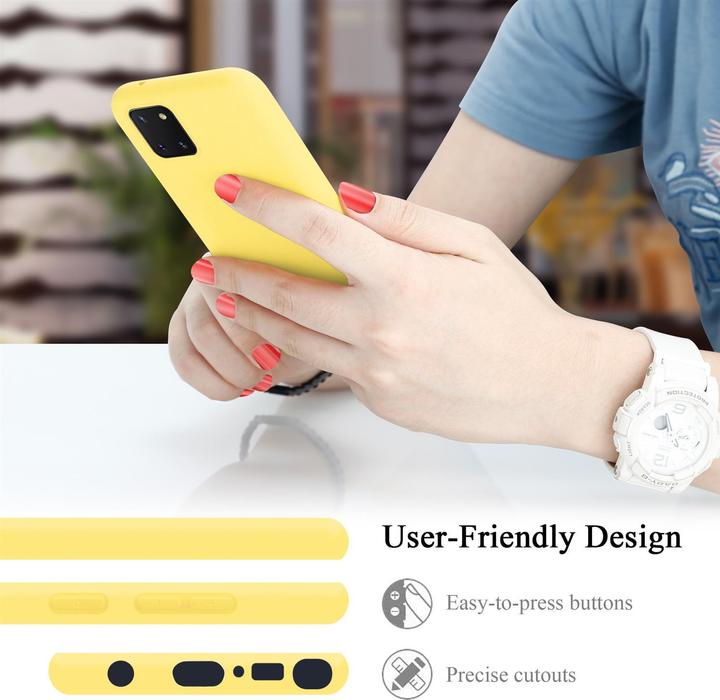 Immagine prodotto Cadorabo Copertura della cassa del silicone liquido TPU (Samsung Galaxy A81)