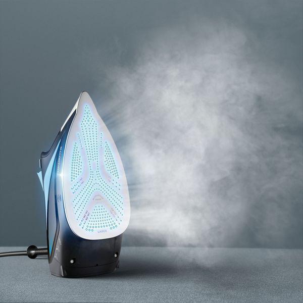 Produktbild Rowenta DW5310 Dampfbügeleisen Microsteam 400 HD Laser 2700 W Schwarz, Blau (2700 W, 180 g/min)