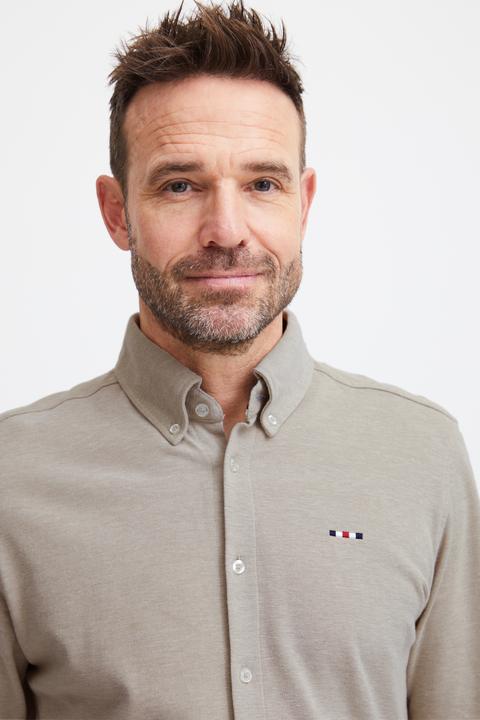 Actual product image FQ1924 FQSteven piqué knitted LS shirt 21900613 (S)