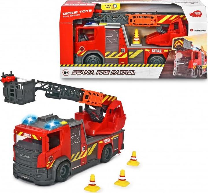 Immagine prodotto Dickie 203716017038 Scania Fire Rescue cm. 35 Rosenbauer, luci e suoni