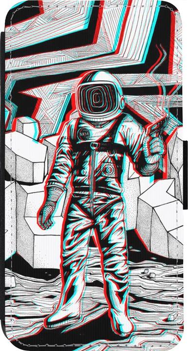 Actual product image PhoneLook Coque Wallet noir Anaglyph Astronaut (Apple iPhone 13 Pro)