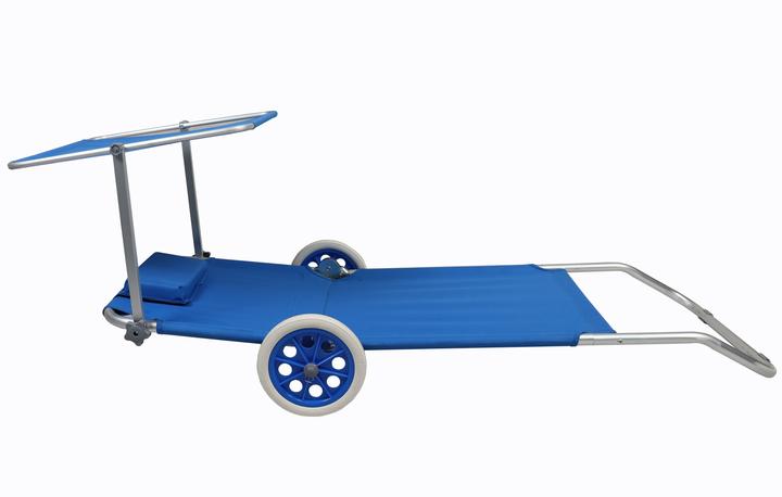Immagine prodotto VCM Lettino con ruote e tettuccio parasole (165 cm)