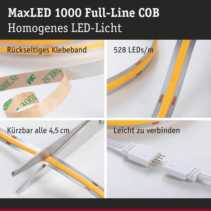 Actual product image Paulmann MaxLED 1000 Full-Line COB Stripe (Daylight, 250 cm, Indoor)