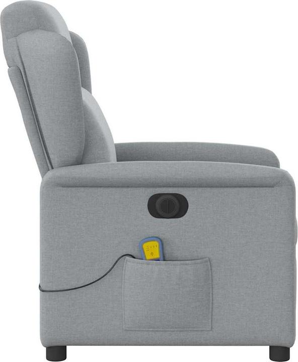 Produktbild VidaXL Massagesessel Elektrisch Hellgrau Stoff