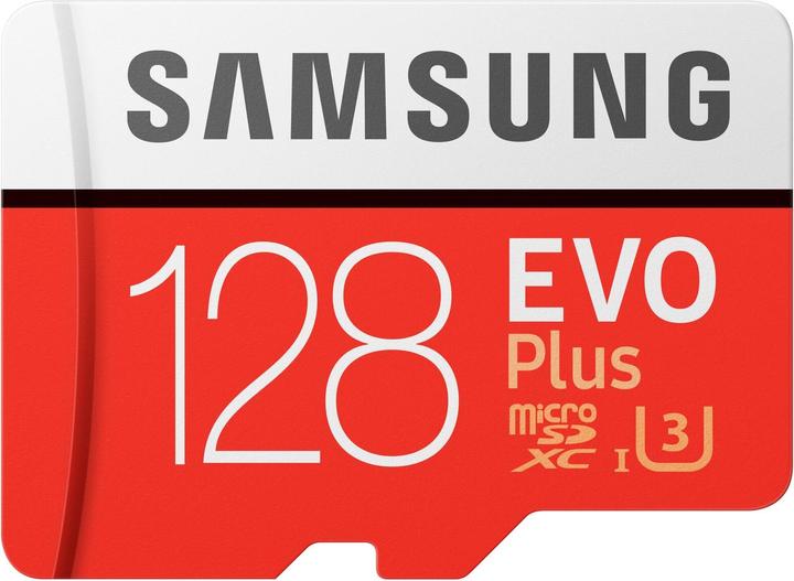 Actual product image Samsung Evo+ microSD UHS-I (128 GB, microSDXC, U3, UHS-I)