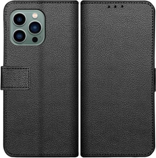 Actual product image Just in Case Pu-Leather Book Cover Black Apple iPhone 14 Pro (Apple iPhone 14 Pro)