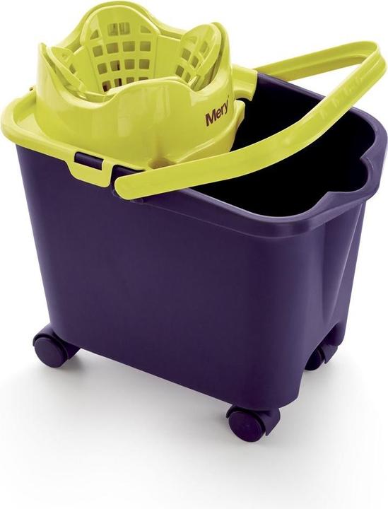 Produktbild Mery Rechteckiger Eimer auf Rädern 14 ltr mit Mery-Quetsche (1 Stk.)