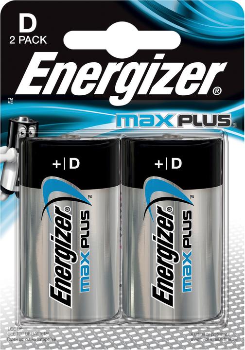 Actual product image Energizer Max Plus Alkaline (2 pcs., D, 16500 mAh)