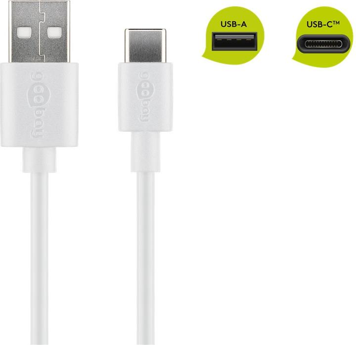 Actual product image Goobay USB type A - USB type C (2 m, USB 2.0)