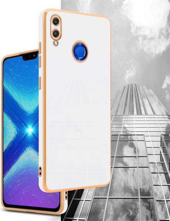 Actual product image Cadorabo Case for Honor 8X in TPU with camera protection LM130 Style (Honor 8X)