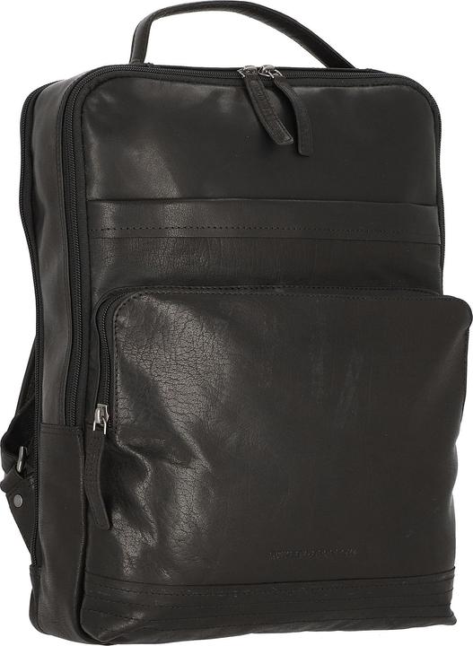 Actual product image Spikes & Sparrow & Sparrow Authentic Leren Laptop Rugtas - 17 inch - Zwart (13 l)