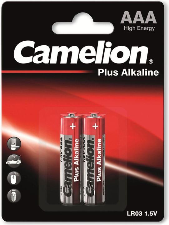 Immagine prodotto Camelion Batteria Plus Alcalina LR03 Micro AAA (2 pz.) (2 pz., AAA, 1250 mAh)