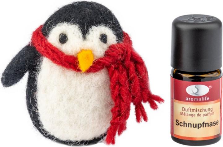 Immagine prodotto Aromalife Set regalo Pinguino di feltro con miscela di profumi Snuffle Nose 5 ml