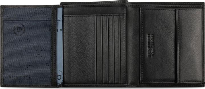 Actual product image Bugatti Nome wallet RFID protection leather 10 cm