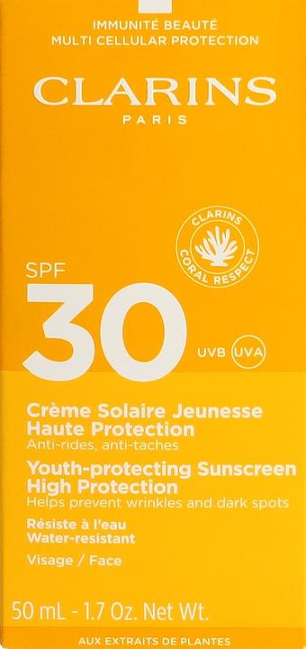 Produktbild Clarins Suncare Face Cream SPF 30 (Sonnencreme Gesicht, SPF 30, 50 ml, 73 g)