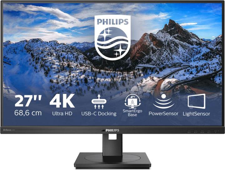 Image du produit Philips 279P1/00 27" UHD IPS DISPONIBLE avec USB-C/DP/HDMI PD 65W (3840 x 2160 pixels, 27")