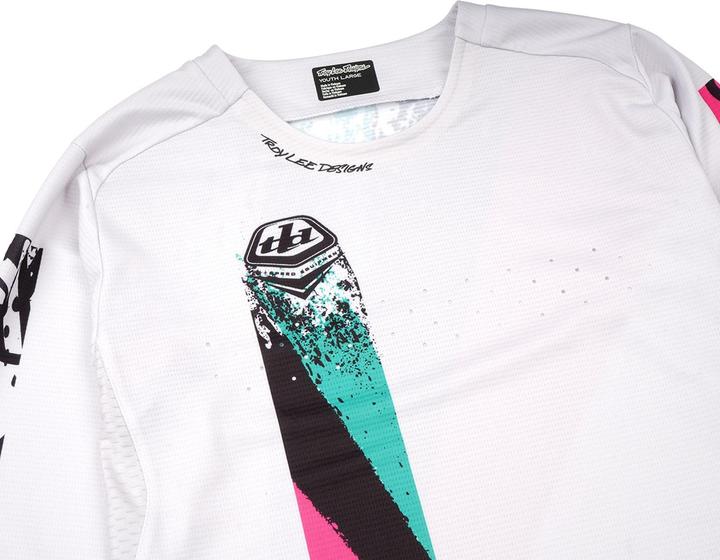 Produktbild Troy Lee Designs Sprint Jersey, Full Pull, chalk, youth M (M)