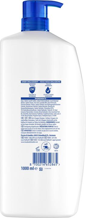 Image du produit Head & Shoulders Anti-Schuppen (1000 ml, Shampoing liquide)