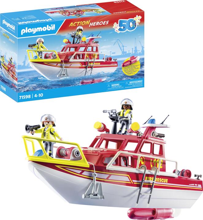 Produktbild Playmobil Feuerlöschboot (71598, Playmobil City Action)