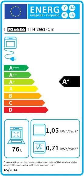 Energy Label Miele H 2661-1 B