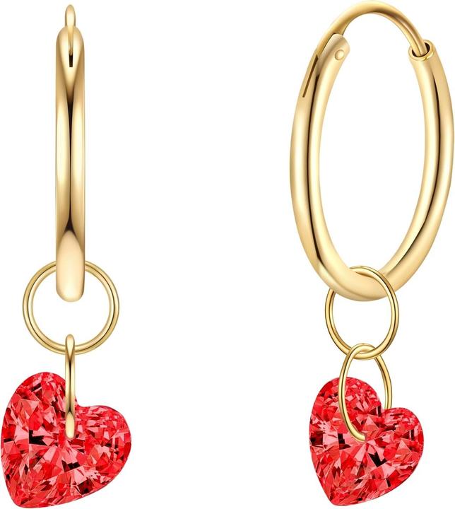 Rafaela Donata Damen Ohrringe Herz Sterling Silber - 35428 (Sterling Silber)